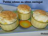 Petites crèmes au citron meringué