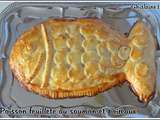 Poisson feuilleté au saumon et poireaux