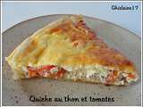 Quiche au thon et tomates