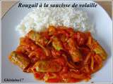 Rougail à la saucisse de volaille