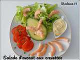 Salade d'avocat aux crevettes