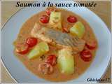 Saumon à la sauce tomatée