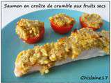 Saumon en croûte de crumble aux fruits secs