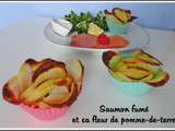 Saumon fumé et sa fleur de pomme de terre