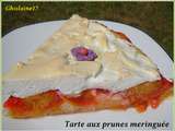 Tarte aux prunes meringuée