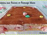 Tiramisu aux fraises et fromage blanc