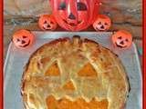 Tourte au potimarron d'Halloween