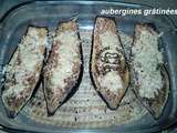 Aubergines cuites au four