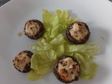 Champignons farcis au Saint Moret avec l'air fryer Ninja AF400eu
