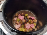 Chou bruxelles au bacon avec le cookéo