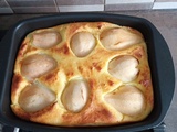 Clafouti semoule aux poires avec combi ninja