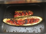 Courgettes farcies chorizo et tomate au combi Ninja