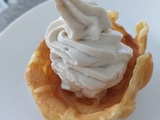 Crème glacée à la banane et avec la swirl Ninja
