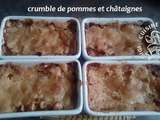 Crumble de pommes et chataignes