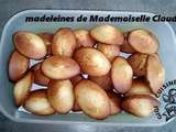 Madeleines de Mademoiselle Claudine (pour diabétiques)