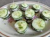 Mini burger de concombre et tartare