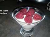 Panna cotta et framboises (thermomix)