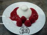 Panna cotta lait coco coulis de framboises (rapide et facile)