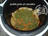 Petits pois et carottes au cookéo