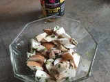 Salade de champignons à la vinaigrette de riz
