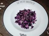 Salade de chou rouge et poire au thermomix