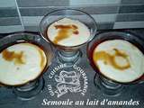 Semoule au lait d'amandes au thermomix