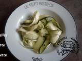 Tagliatelles de courgette en vinaigrette