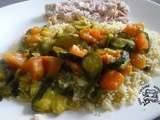 Tajine de patates douces et courgettes