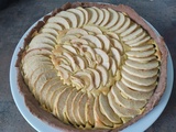 Tarte cacaotée au mascarpone et pommes