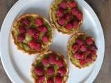 Tartelettes à la pistache et framboises au combi ninja