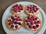 Tartelettes aux framboises & mascarpone (cuites au cake factory)