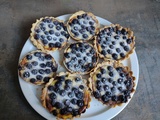 Tartelettes sablées pâtissières aux myrtilles