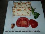 Terrine au poulet, courgette et carotte