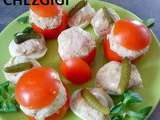 Tomates farcies et oeufs farcis