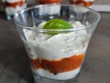 Verrine aux légumes d'été et fromages frais