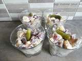 Verrine betteraves, pommes de terre et sardines