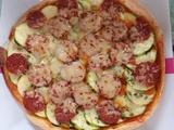 Wrap tomaté courgette, chorizo et Comté au combi ninja