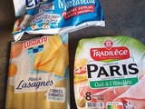 Lasagnes revisitées au jambon et mozzarella