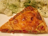 Tarte jambon tomates et fromage pour croques