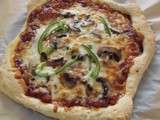 Pizza  aux  poulet  bbq