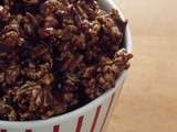 Pop corn au chocolat et aux amandes