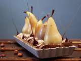 Tarte poires chocolat noisettes