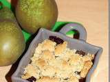 Crumble Poires Pommes & Chocolat Noir