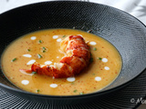 Bisque de homard à la clémentine