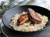 Risotto au champagne, foie gras poêlé