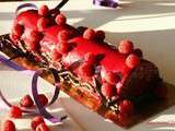 Bûche chocolat-framboise