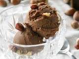 Glace chocolat-noisette, 'vegan'