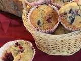 Muffins au lait fermenté et fruits rouges