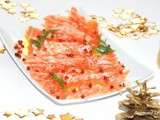 Saumon no stress: Gravlax mariné, à l'aneth et aux baies roses