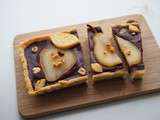 Tarte chocolat noisettes et poire